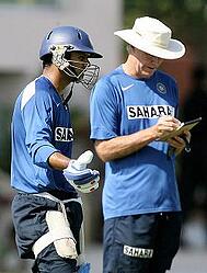 Greg Chappell and Rahul Dravid